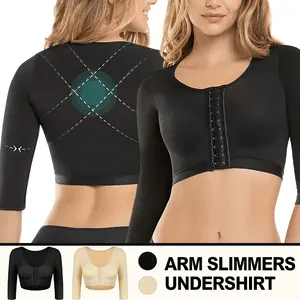 Women's Arm Shaper, Post Surgery Arm Compression Sleeves Arm Front Closure Shapewear Bra, Arm Slimmer Bra, Seamless Shapewear