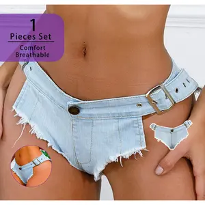 1PCS Women's Low-Rise Stretch Denim Shorts - Plus-Size Slimming & Summer Versatile Womenswear Bottom