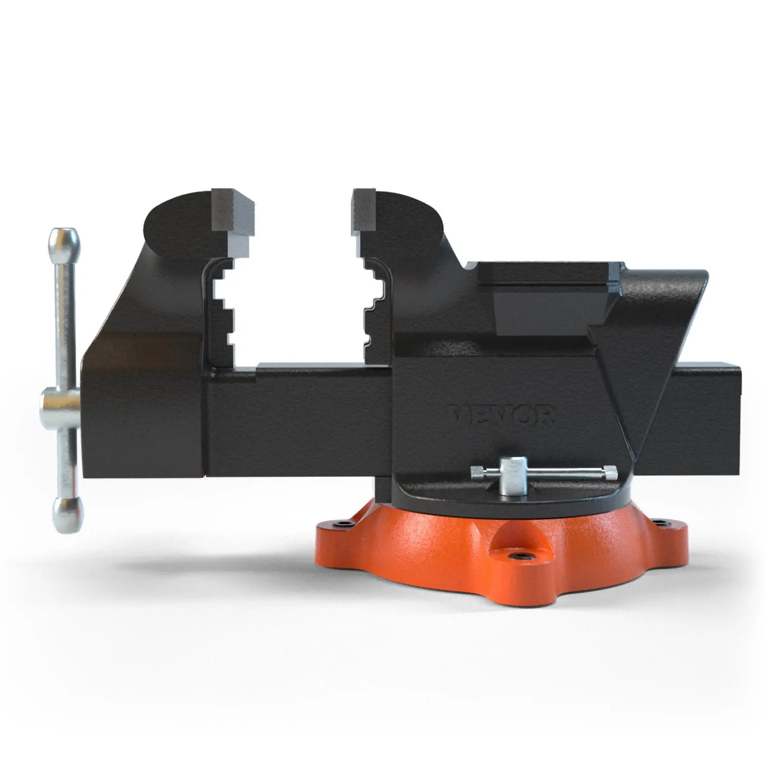 【summerfinds】VEVOR Bench Vise, 4.5-inch Jaw Width 5.9-inch Jaw Opening, 360-Degree Swivel Locking Base Multipurpose Vise with Anvil, Heavy Duty Ductile Iron Workbench Vise with Bolts & Nuts, for Drilling, Pipe Cutti