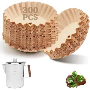 300 count Percolator Coffee Filters Compatible with COLETTI Coffee Percolator, Perforated Disposable Filter Paper for Coletti Bozeman 12 Cup