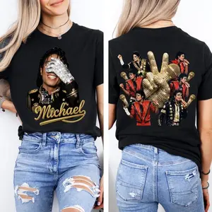 Michael Jackson King of Pop Graphic T-Shirt, Double two side Shirt, Retro Music Fan Apparel