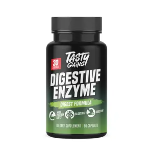 Tasty Gains Digestive Enzyme (High-Protein Diest, Digestion, Bloating)
