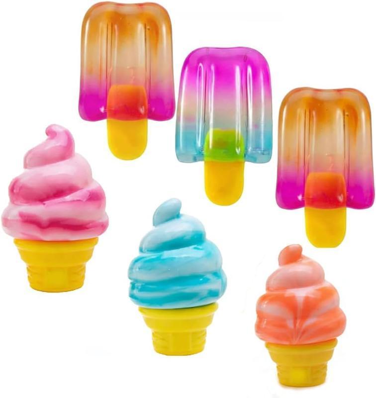 Needoh 2026 New Ultra Soft Sensory Squeeze Toy Slow Rise, Ice Cream Squeeze Squishy, Ice Cream Squishy, Easter Basket Stuffers Party Favors for Anxiety Relief