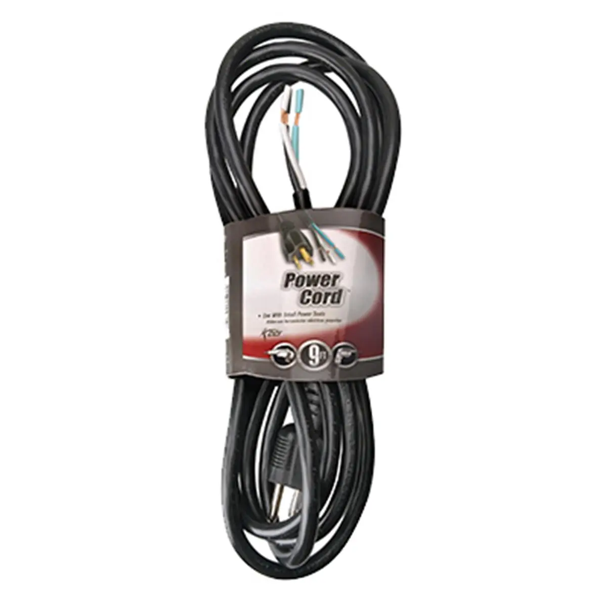 212 MAIN Coleman Cable 097198808 14x3 9ft. Weatherproof Replacement Power Supply Cord, for Power Tools, Heavy-Duty, Reinforced Blades, Strain Relief, Longer Life