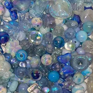 Colorful coated beads DIY accessories for making bracelets and phone chains, suitable for DIY projects