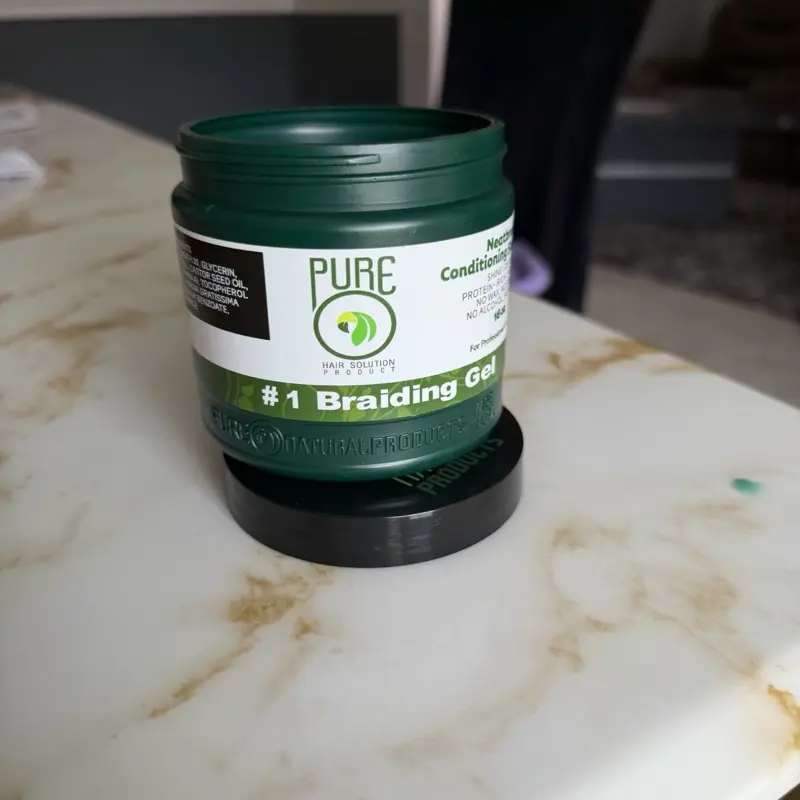 16oz Pure O Neat Braid Gel, Strong Hold Styling Gel for Braiding, Tames Frizz and Adds Shine Haircare, Frizz Free Styling, Hair Control Gel