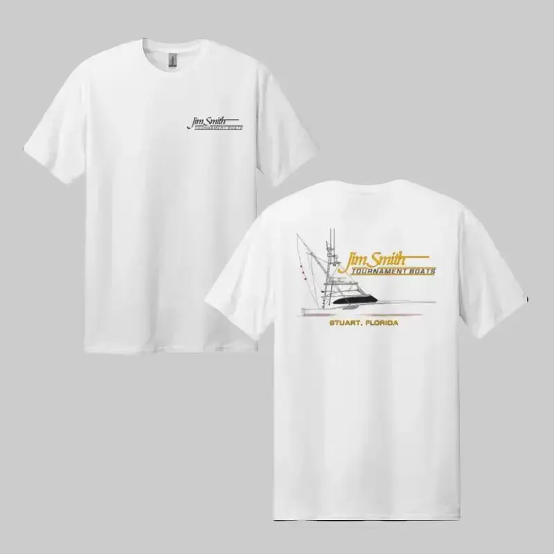 Jim Smith Boats T-Shirt – Tournament Fishing Boat Graphic Tee, Stuart Florida Marine Shirt, Offshore Fishing Gift, Men’s Tops