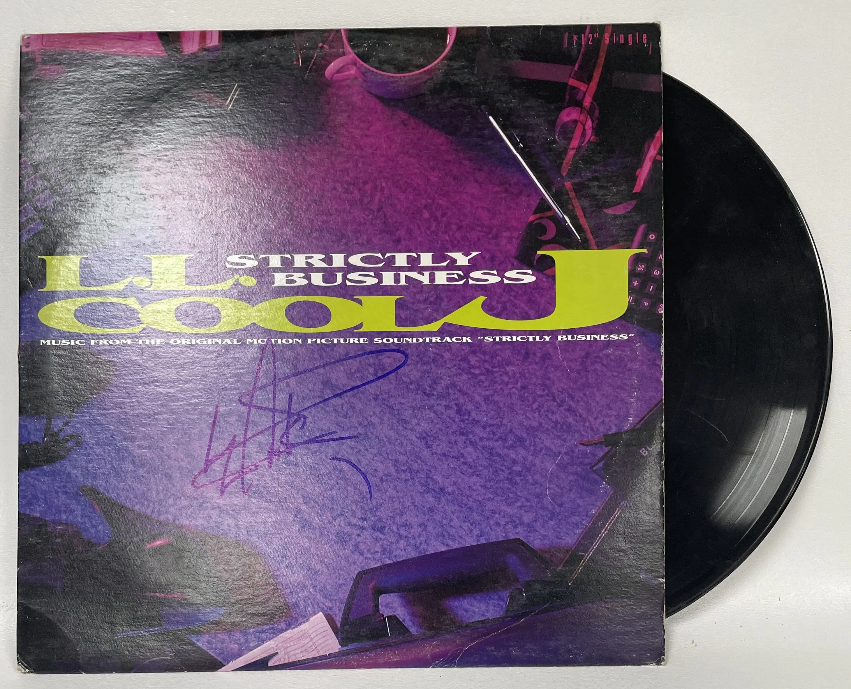 LL Cool J Signed Autographed "Strictly Business" Record Album - COA Matching Holograms