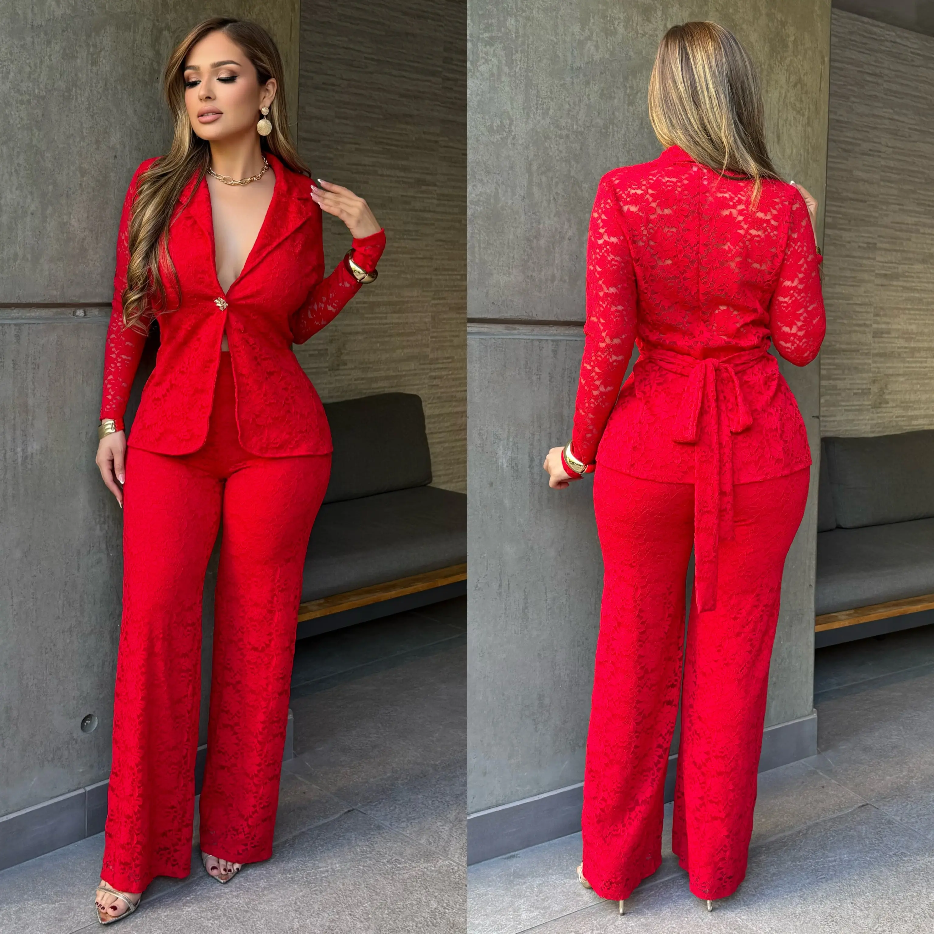 Devine Lace Set (Red)