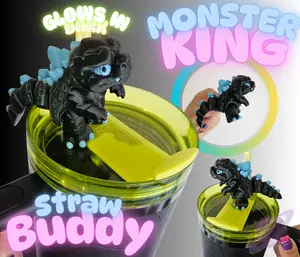 MONSTER KING STRAW BUDDY FOR TUMBLER CUP