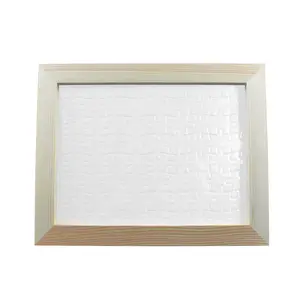 Custom Sublimation Blanks Puzzle with Wooden Frame,Sublimation Puzzle | Sublimation Puzzle Blank | 80 Piece Puzzle  DIY Blank Jigsaw Puzzle for Heat Press Transfer, Personalized Photo Gift for Anniversary, Birthday, Father's Day