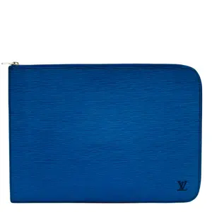 Pre-owned Louis Vuitton Leather Professional & Technology Bags Vintage Epi Pochette Document Portfolio Case