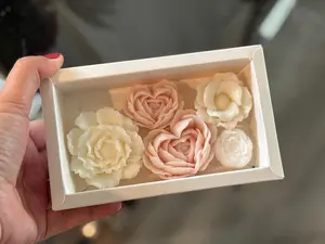 Soap flowers gift for her, Peony flower soap, Floral gift, Thank you gift woman, Mothers Day gift, Birthday gift, Handmade soap flowers.