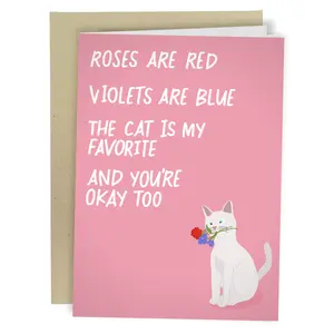 Cat's My Favorite Funny Anniversary Card