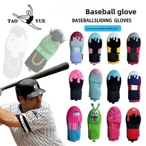 Outdoor Baseball Softball Gloves Teen Adult Left and Right Hand Sliding Gloves Sports Protective Gloves gear goalie wrist protection bold color base bal