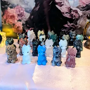 Mini Dragon Crystal Carving