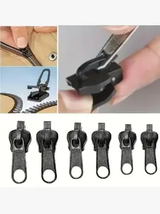 Zip Repair Kit 6/12/18 Pieces Set, Easy Install Portable Emergency Zipper Fix (), Compatible with Various Clothing Sizes