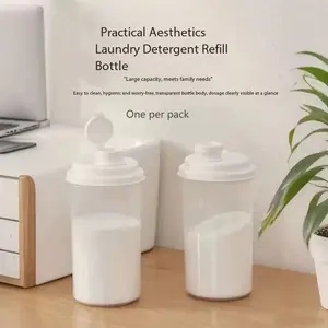 Portable Condiment Storage Container, Home Refrigerator Sealed Liquid Bottle, Measuring Cup, Laundry Detergent Dispenser, Plastic Bottle, Storage Bottles