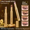 Charm Vary 3-Color Eyeshadow Stick(4PCS/Package), Dual-Ended Cream Eyeshadow Pen, Matte & Shimmer Eye Makeup, Smooth Application, Long-Wear Eye Color