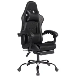 ARCH Ergonomics E-sports Gaming Chair Sports Car Driving Seat PU Material Moulded Sponge Comfortable and Safe With Massage Black