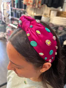 Pink and Turquoise Headband - Stylish Design for Everyday Wear