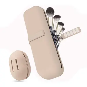 Makeup Brush Storage Bag with Brush Holder, Makeup Brush Holder, Makeup Tool Organizer, Cosmetic Tool Storage Bag, Makeup Accessories Organizer