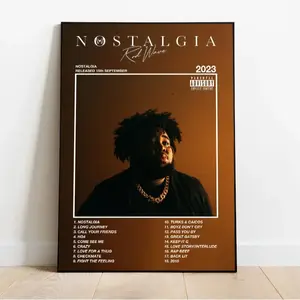 Rod Wave Nostalgia Poster Decor Photo Ornaments Decoration Artistic Wall Room Print Wall Art Poster Frameless Poster Wrap Frame Vibrant Print Modern Cool Design