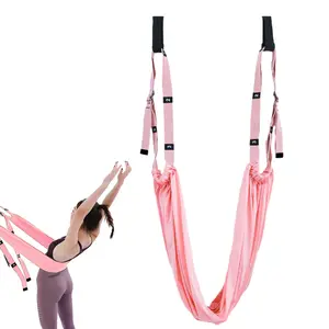 Aerial Yoga Rope One-Legged Horse Pose, Hip Opening Elastic Stretching, Backward Bending Squatting Training Device, Upper Door Stretching Band, Yoga Equipment