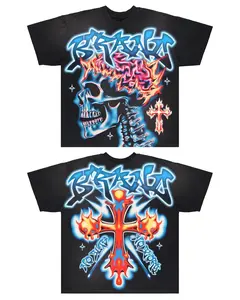 Vintage Graphic"SAINTS GLOBAL" Tops Tshirt streetwear, Y2K style  Casual Cotton Classic Crewneck DesignTees