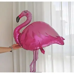 Giant Pink Flamingo Foil Balloon - Tropical Party Decor, Photo Booth Prop, Birthday and Pool Party Supplies