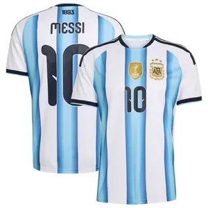 Argentina Home Shirt 2026 - Messi #10, Argentina White And Blue Messi Home Short Sleeve Soccer Shirt