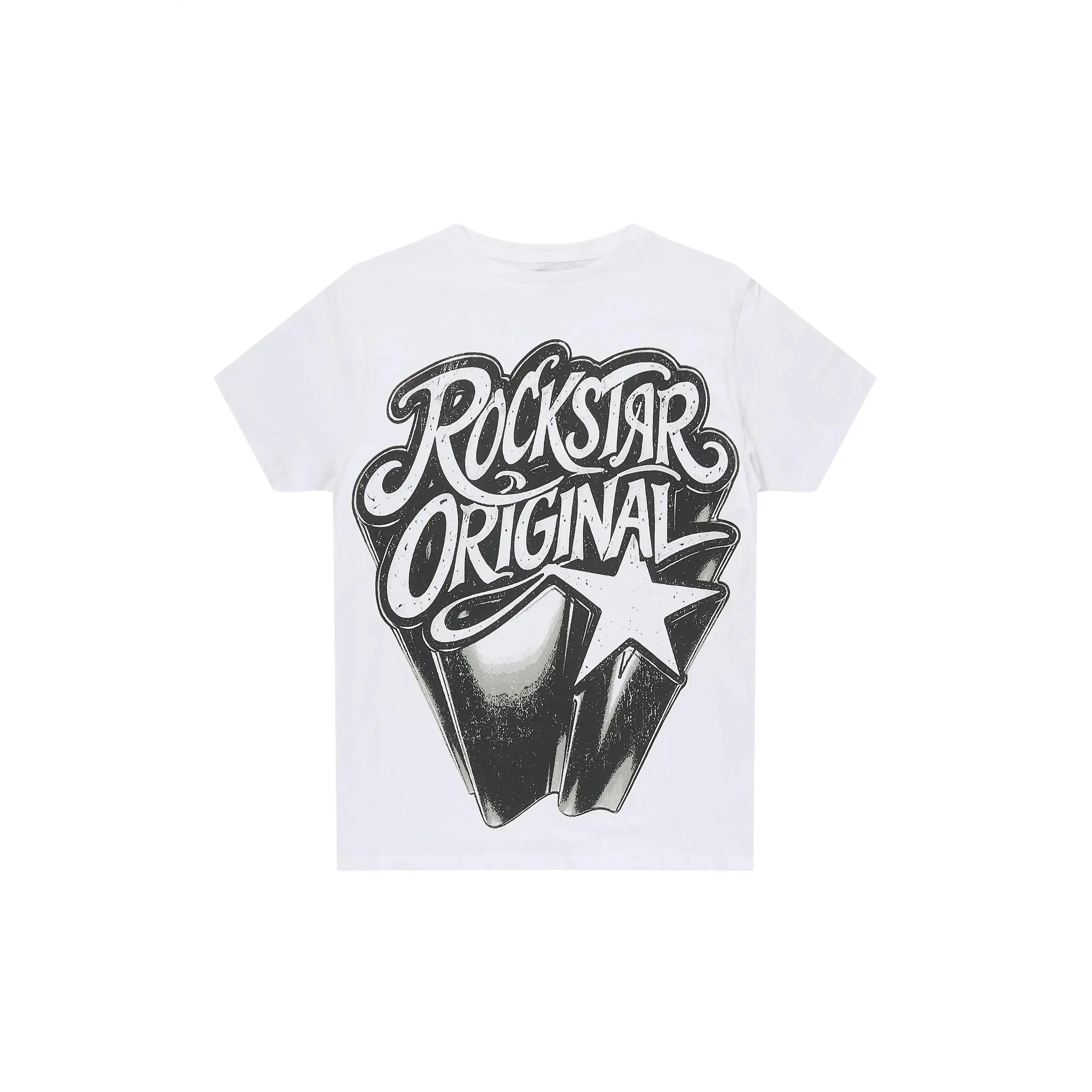 Boys Zayden 2.0 White Graphic T-Shirt