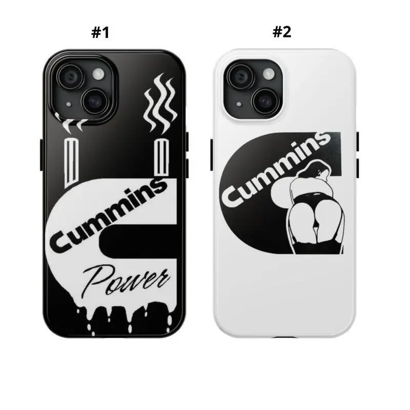 Cummins Tough Two-In-One Drop-Resistant Mobile Phone Case for iPhone17 16 15 14 Pro Max Pro Plus and Samsung S25 24 23 Protection Safety