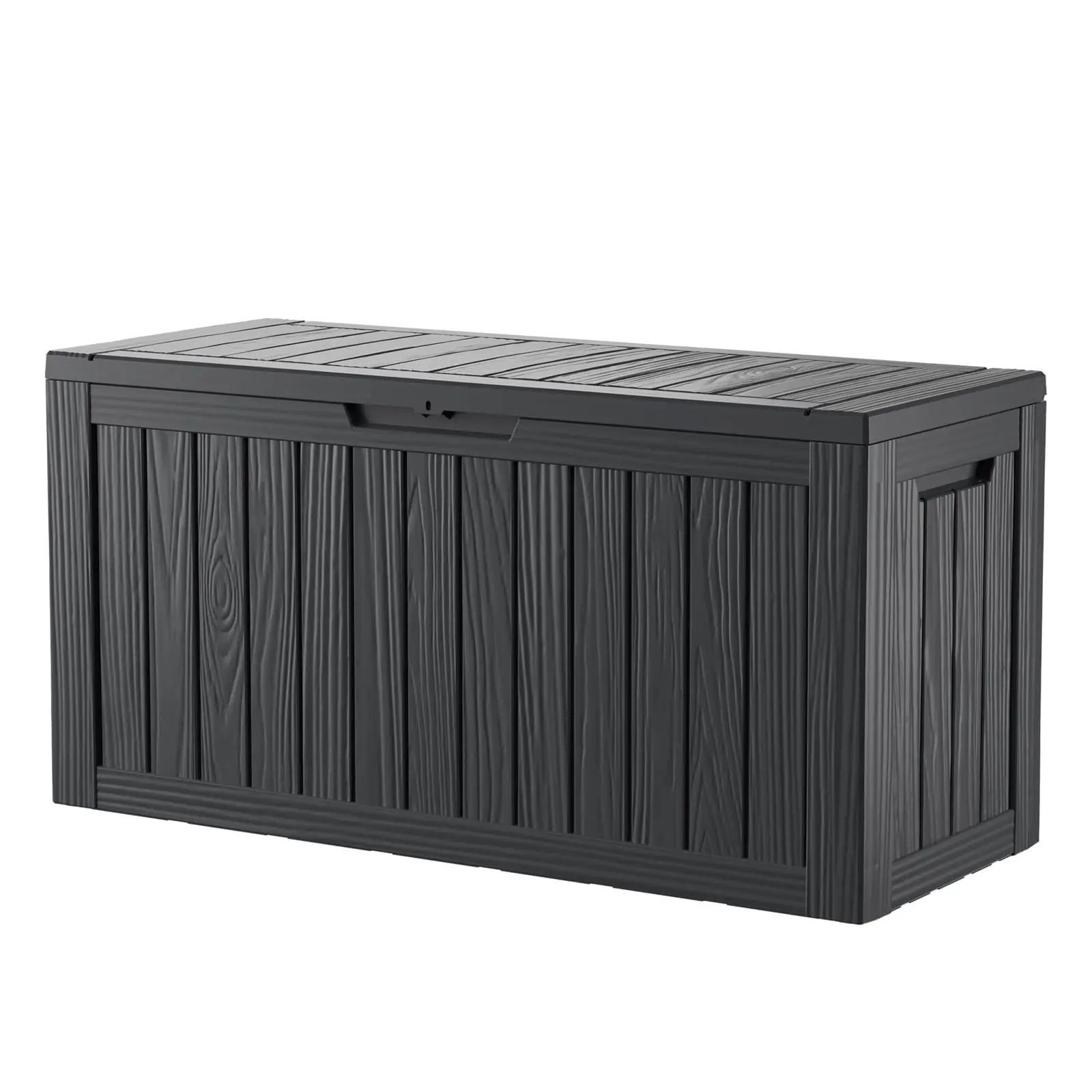 30/50/75/80/100/150/230 Gallon Lockable Resin Deck Box, Waterproof & UV-Resistant Outdoor Storage Box for Outdoor Cushion Storage, Delivery Storage, P