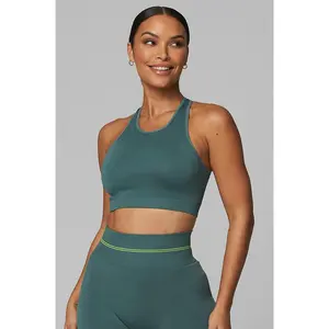 Pine True Form Seamless High Neck Bra