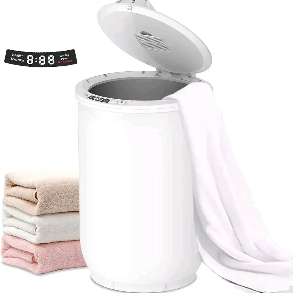 Trydow Ultra Large Capacity Towel Warmer Bucket, Rapid Heating with Timer, One-Button Digital Display Control, Safety Lock, Gifts for Him & Her, Auto Shut-Off, Fits 2 Large, Blankets, Bathrobes, PJ's