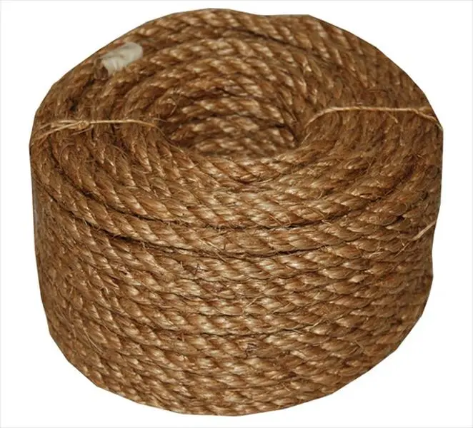 212 MAIN T.W. Evans Cordage 26-022 #1 Natural Manila Fiber Rope - 0.375in x 100ft Oil-Treated Twisted Strands, Smooth Finish, Less Splinters, 243lbs Capacity, High-Quality Fibers, Government Spec Binder Accessory for Garden, General Projects (Coiled Pack)