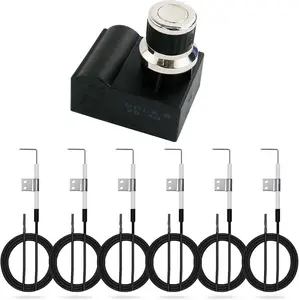 DHL-128-6Q Universal 6 Outlets Tact Push Button Grill Ignitor Kit for Home Depot Nexgril 720-0830H, 720-0830D,720-0888,720-0888N and Most Nexgrill Grill Models