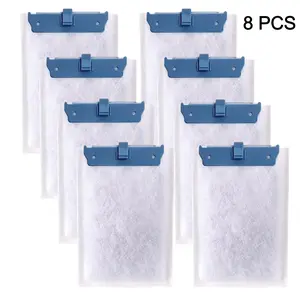 8 Pack Filter Cartridge Medium Replacement Filter Cartridges for Aquariums Compatible with Whisper Bio-Bag Filters 10i/IQ10/PF10, ReptoFilte 20 gallons (90 GPH) Aquarium Filter Cartridge