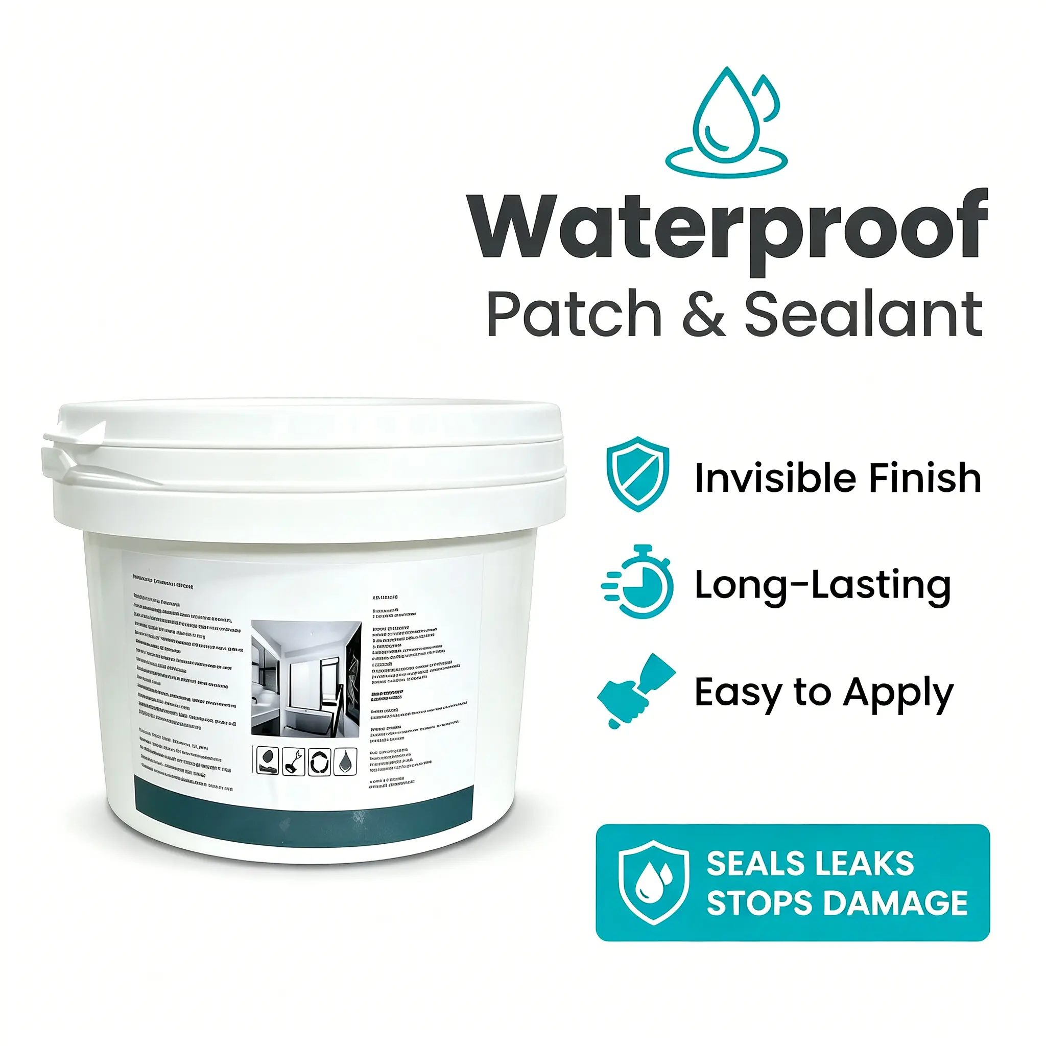 Fast Drying Waterproof Sealant Glue Kit, 500 ml Bottle, Low Odor Transparent Glue for Tile/Sink/Wall Leak Repair, Invisible Finish Strong Adhesive Coating for DIY Repairs (Bathroom, Kitchen Use)
