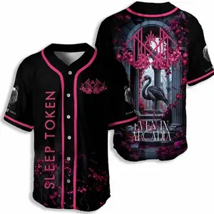 Sleep Token Flamingo Band Jersey, Sleep Token Baseball Jersey,The Even In Arcadia, Concert Tour 2025 Jersey.
