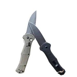 Greenish 9070 Outdoor & Survival Tactical Tool: D2 Steel Blade Pocket Knife with Non-Slip Fiberglass Handle - A Sharp, Multi-Functional EDC Folding Knife