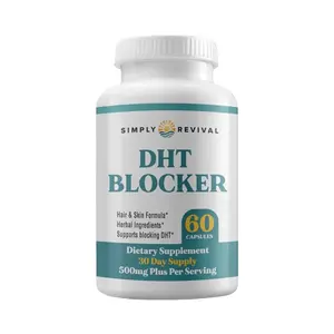 Simply Revival DHT Blocker - Promote Healthy Hair Growth Nutritional Support Formula - 60 Capsules