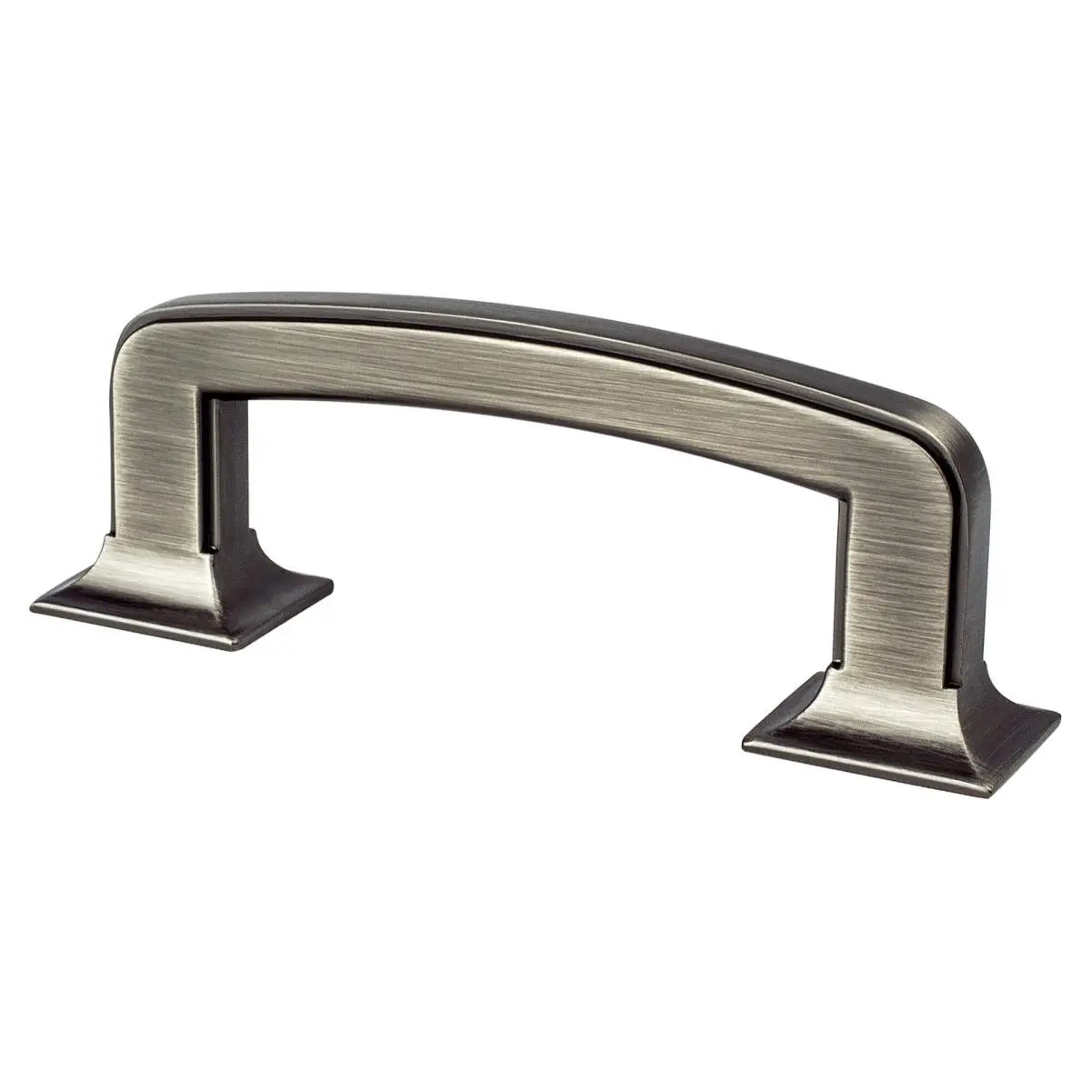 Berenson 2159-1VTN-P Hearthstone Pull - Vintage Nickel, 3 in. Center to Center, 1 3/8 in. Height, 3 15/16 in. Length, 13/16 in. Base, 3/8 in. Width, Sturdy Straight Frame