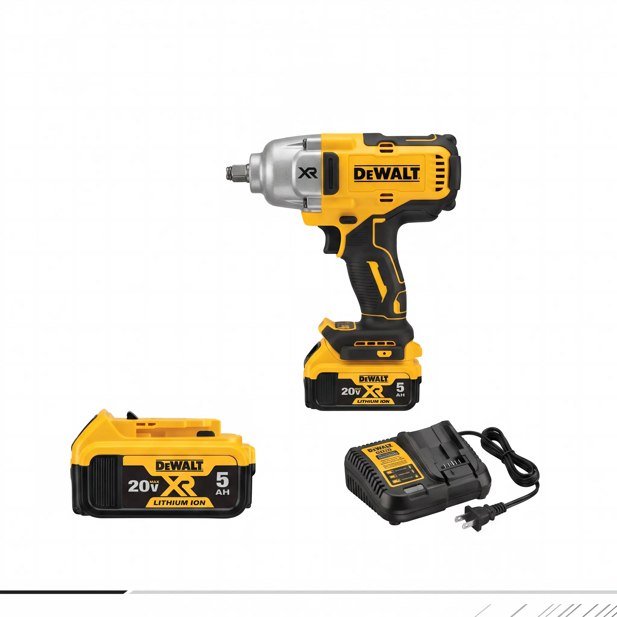 DEWALT DCF900 1/2 Inch Drive Impact Wrench, 900N.m Torque, 3200i/min Speed, for Heavy Duty Fastening Tasks auto switch dual machinery repair Heavy-Duty Tool Mount Wall Holder homedecor cordless high construction bolting work accessory square light weight