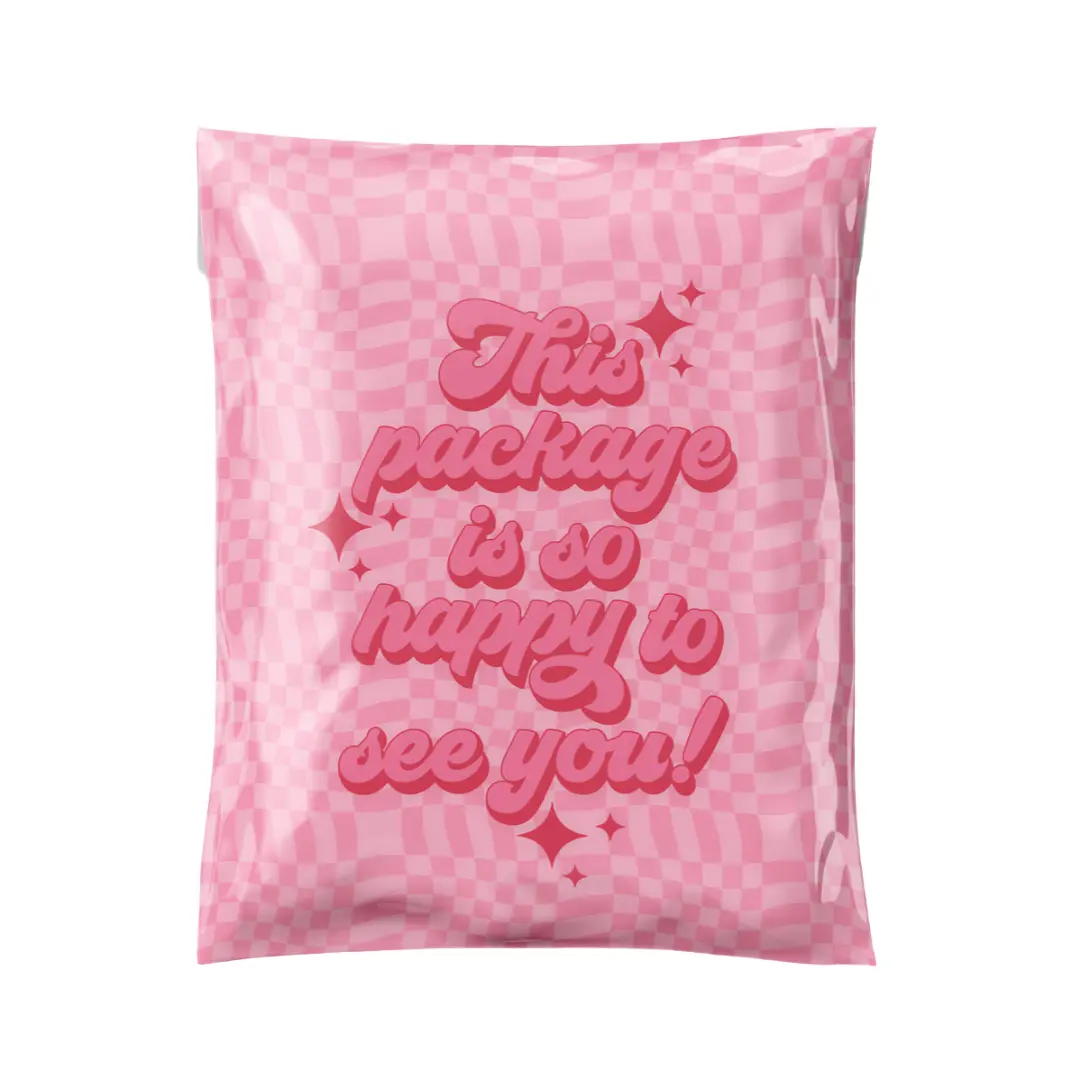 10 X 13" Happy To See You Poly Mailers
