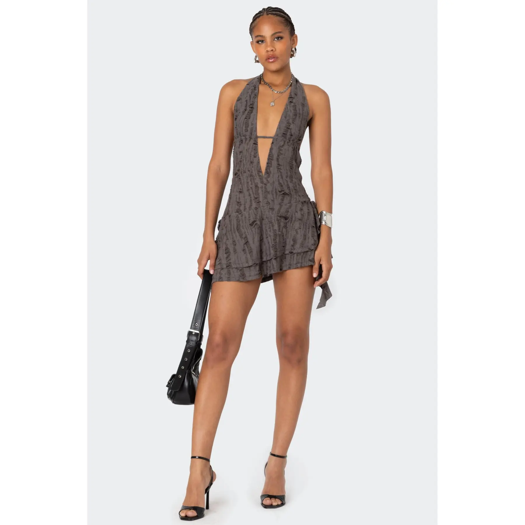 embellished halterneck a-line mini dress - TikTok Shop embellished halterneck a-line mini dress - TikTok Shop