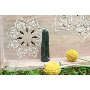 Nephrite Jade Mini Towers - Natural Stone Decorative Figurines