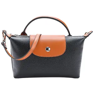 【Phone Bag】 mini color dumpling leather bag