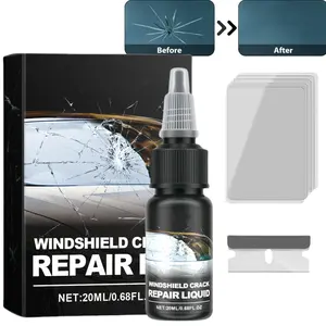 Upgrade Windshield Crack Repair Kit, Windshield Crack Repair Fluid Window Automotive Windscreen Tool, Car Glass Repair Glue Scratch Chip Cracks Repair Kit, Window Crack Repair Kit